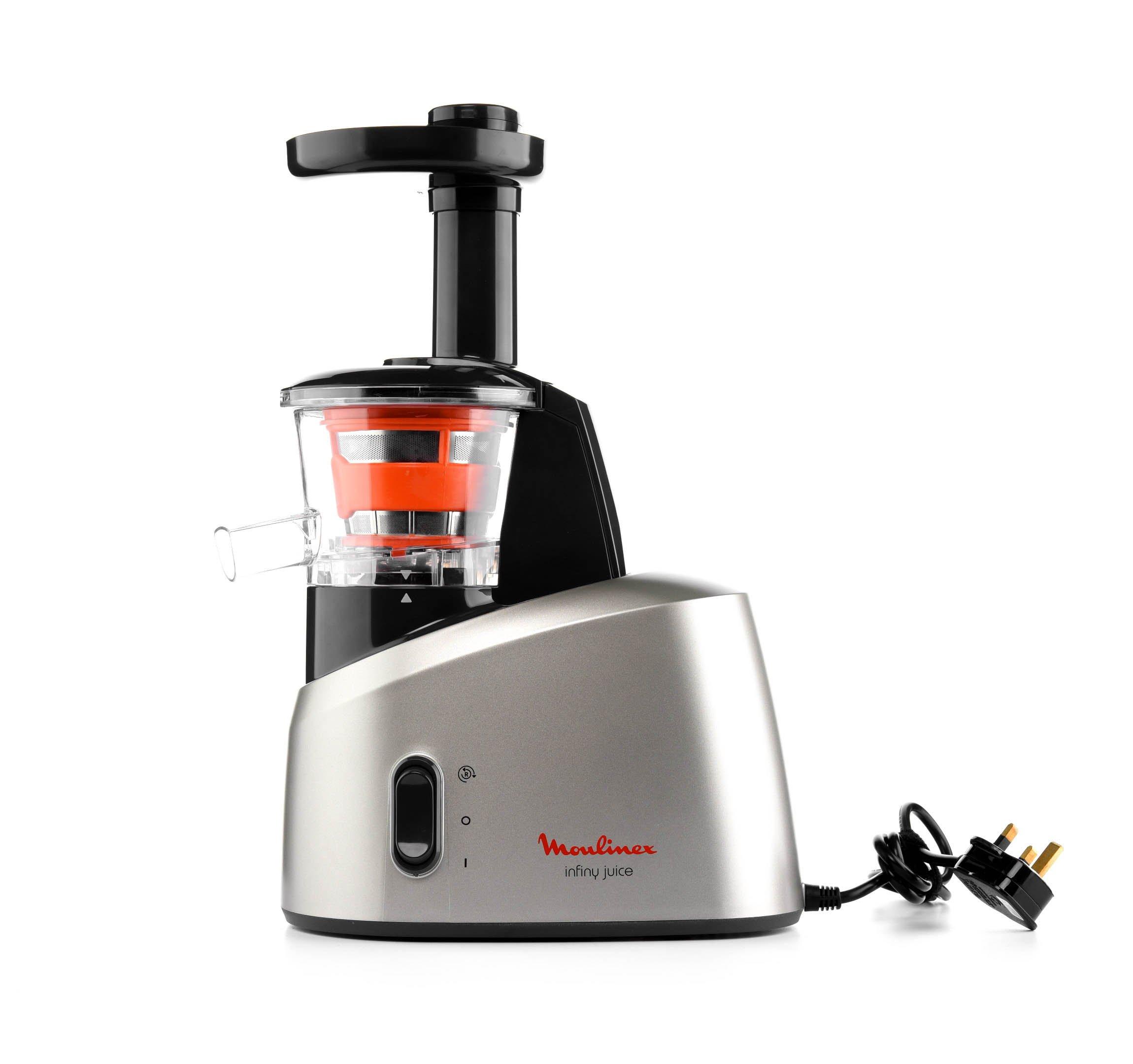 Moulinex Infinity Slow Juicer 200W Pulp container 1Lt Jar Capacity 1Lt 1 Speed Silver price in Saudi Arabia Extra Stores Saudi Arabia kanbkam