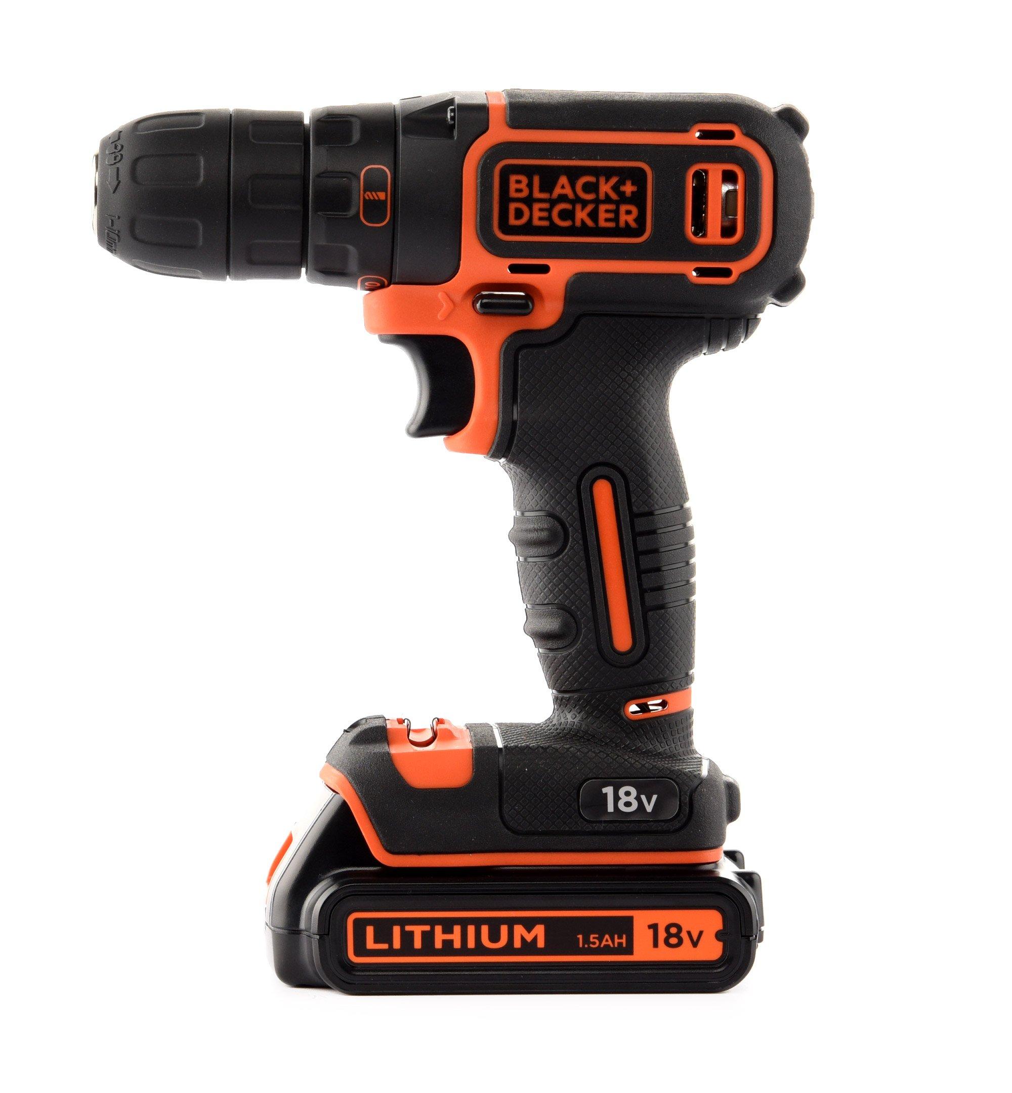 BLACK DECKER 18v 10mm Drill Driver with 400mA Charger price in