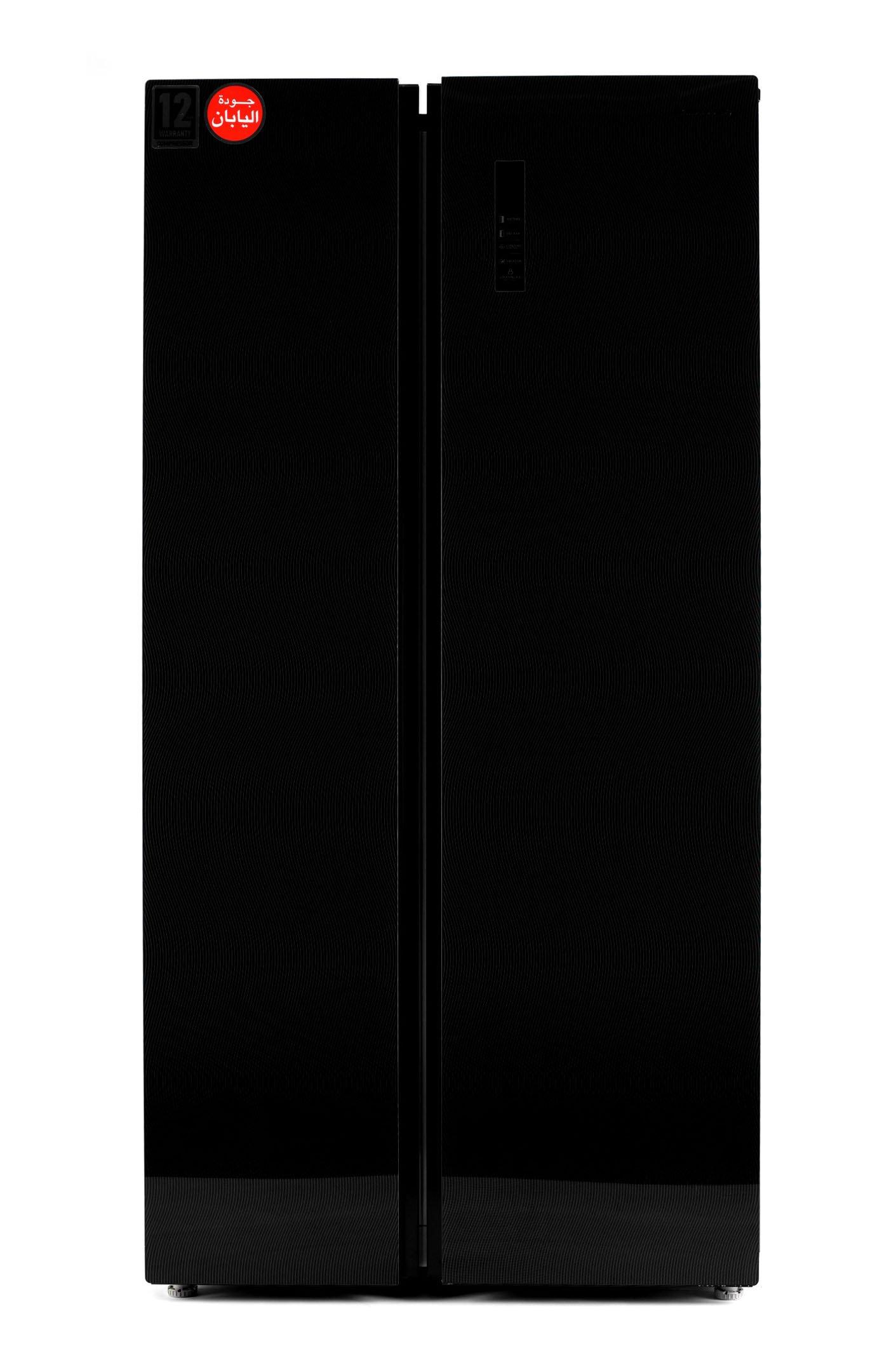 اشتري Panasonic Refrigerator, 18 Cu.ft, Black Glass في السعودية
