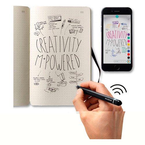 Moleskine Smart Writing Set, Smart Pen + Paper Tablet Dotted Hard Black