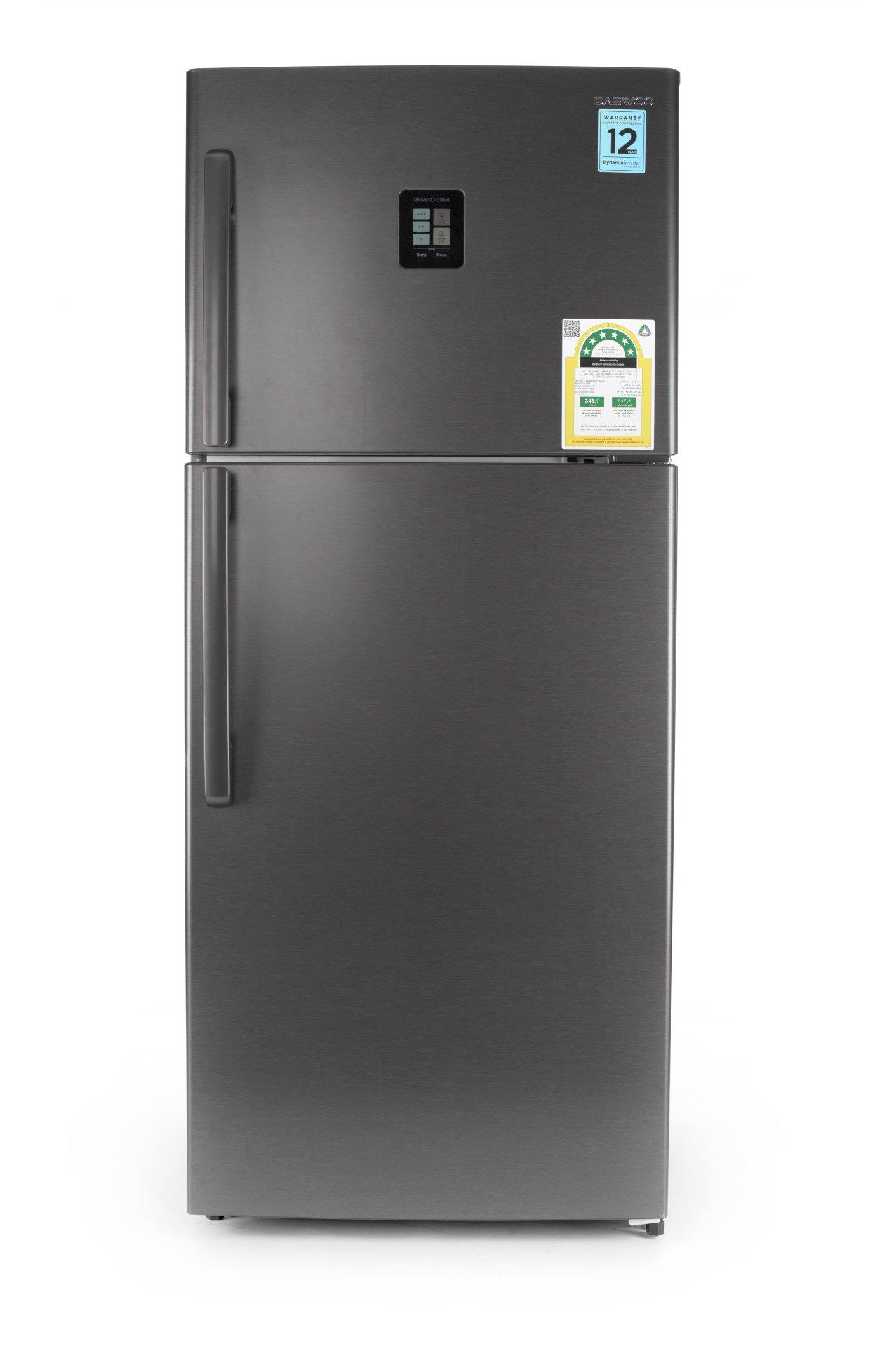 Buy Daewoo Refrigerator, 17 Cu.ft, Silver in Saudi Arabia