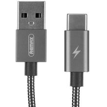 Buy Remax Data and Charging Cable, All USB Type C, Silver in Saudi Arabia