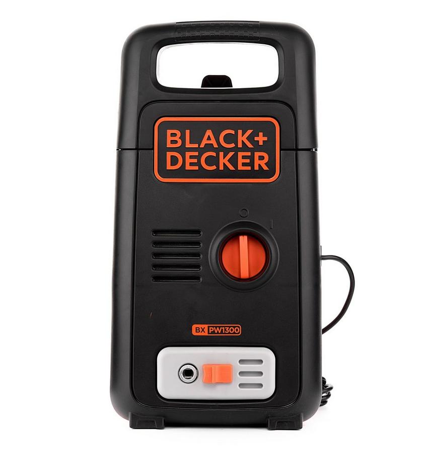 Black Plus Decker Pressure Washer 100Bar 1300W eXtra