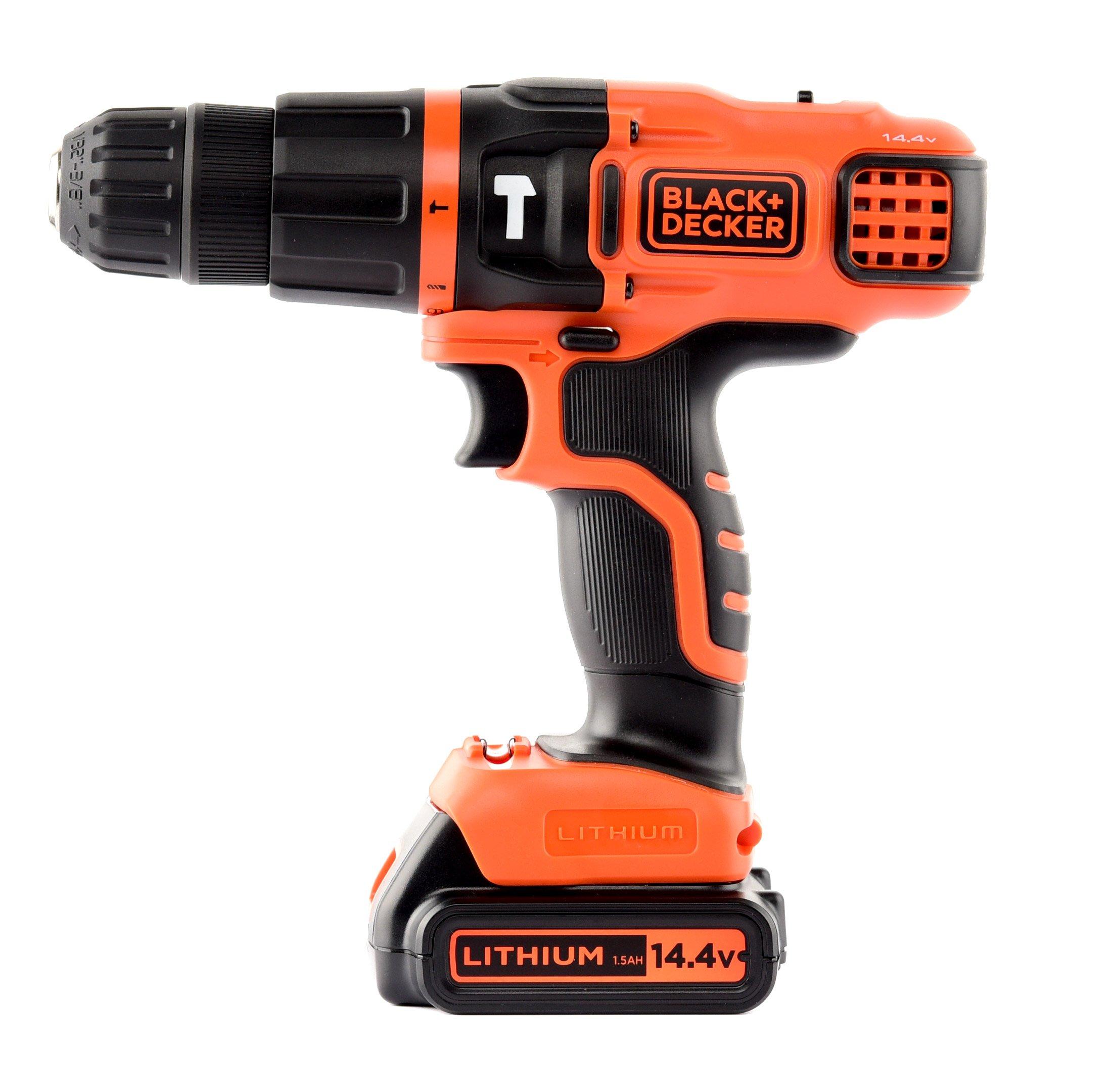 BLACK+DECKER 20V MAX Lithium-Ion Cordless 3/8 in. Drill/Driver with Battery  1.5Ah and Charger LDX120C - The Home Depot