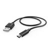 Hama 0.6m USB-A2.0 To USB-C Charging Data Cable Black