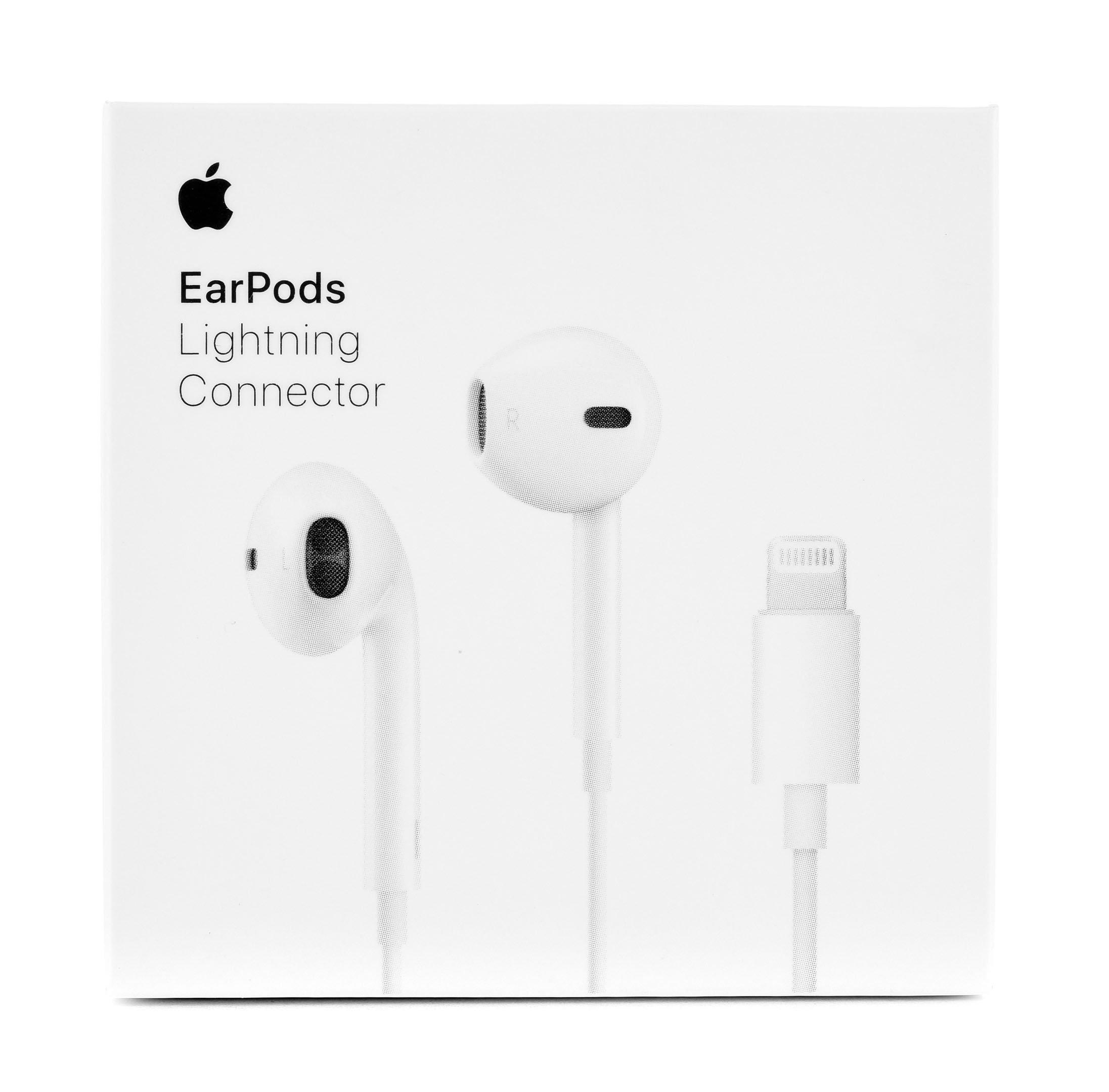 Гарнитура earpods lightning h7 для apple с управлением громкостью и микрофоном