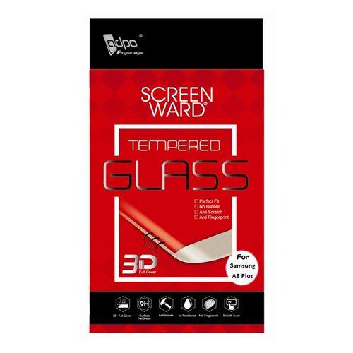 Buy Adpo 3D Tempered Glass Screen Protector For Samsung A8 Plus in Saudi Arabia