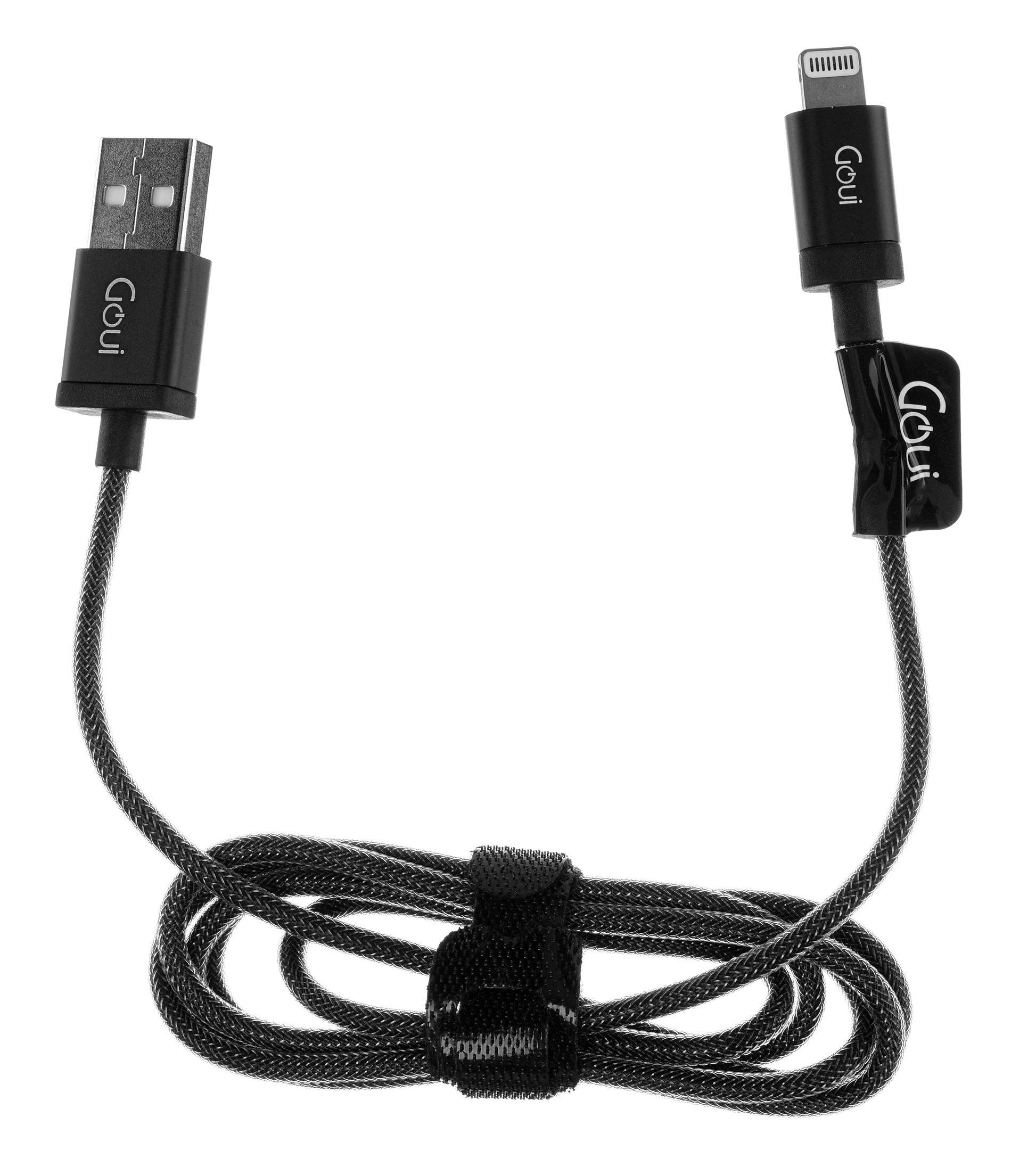 اشتري Goui 8 PIN USB Cable, Black Metallic في السعودية