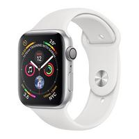 Apple Watch, Series 4 GPS, 44mm Silver Aluminium Case with White Sport Band