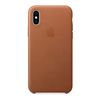 iPhone XS Leather Case, Saddle Brown