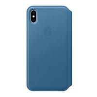 iPhone XS Max Leather Folio, Cape Cod Blue