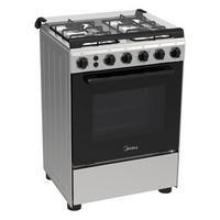 Midea Gas Cooking Range, 60x60cm, Full Safety, Stainless Steel