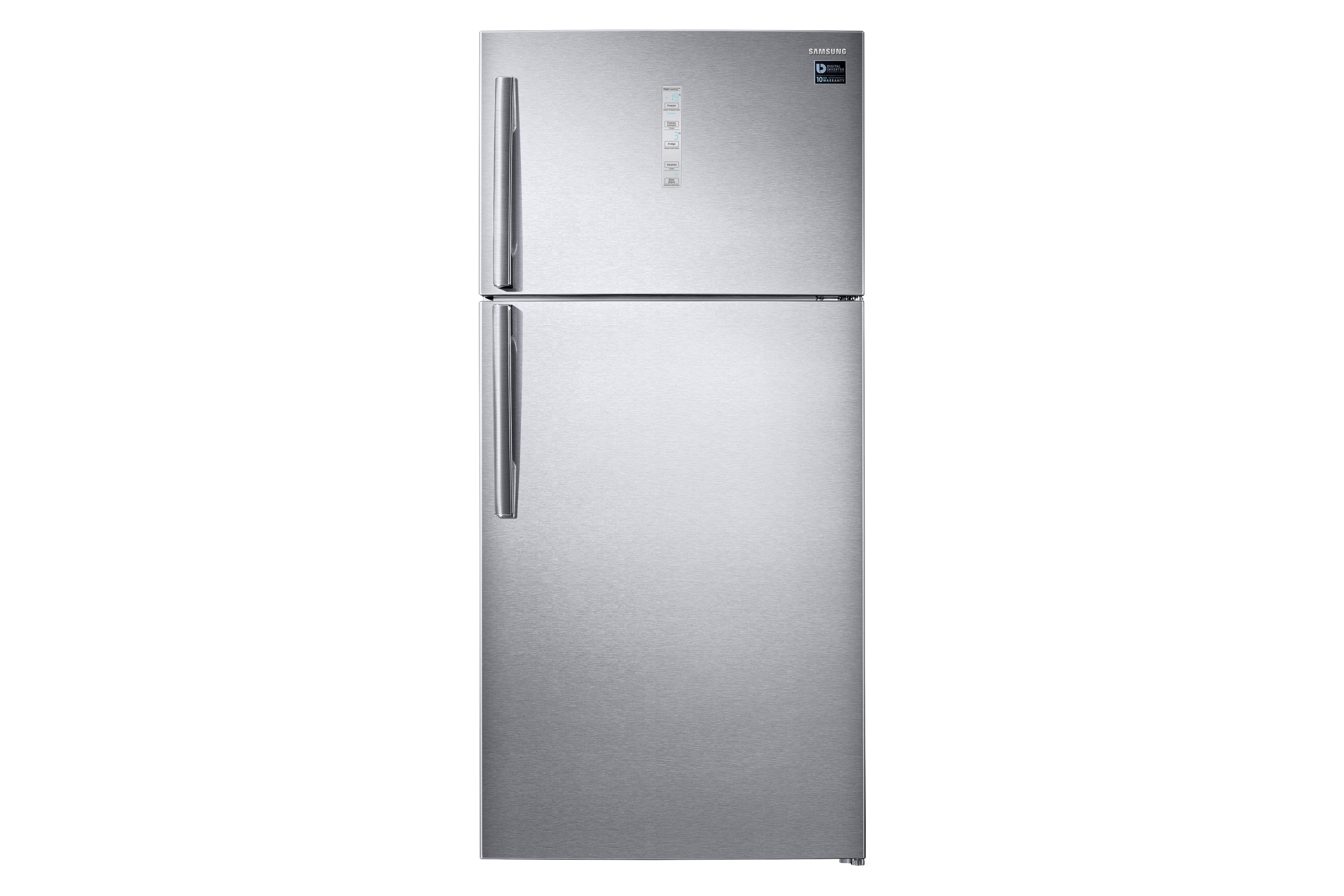 Buy Samsung Refrigerator 16.2Cu.ft, Freezer 5.7Cu.ft, Digital Inverter,  EZ Clean Steel in Saudi Arabia