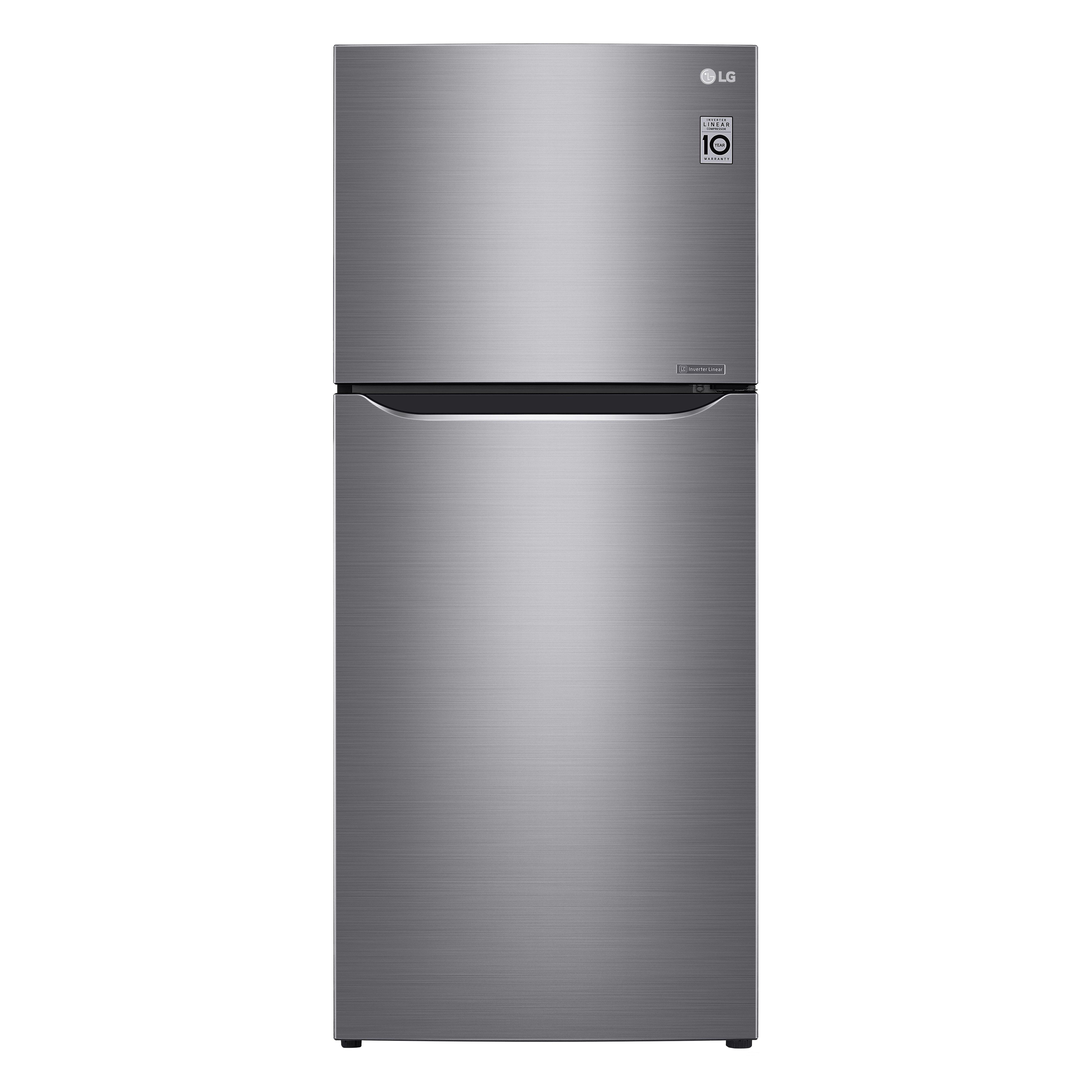 اشتري LG Refrigerator 13.9 Cu.ft, Linear Compressor, Platinum Silver في السعودية