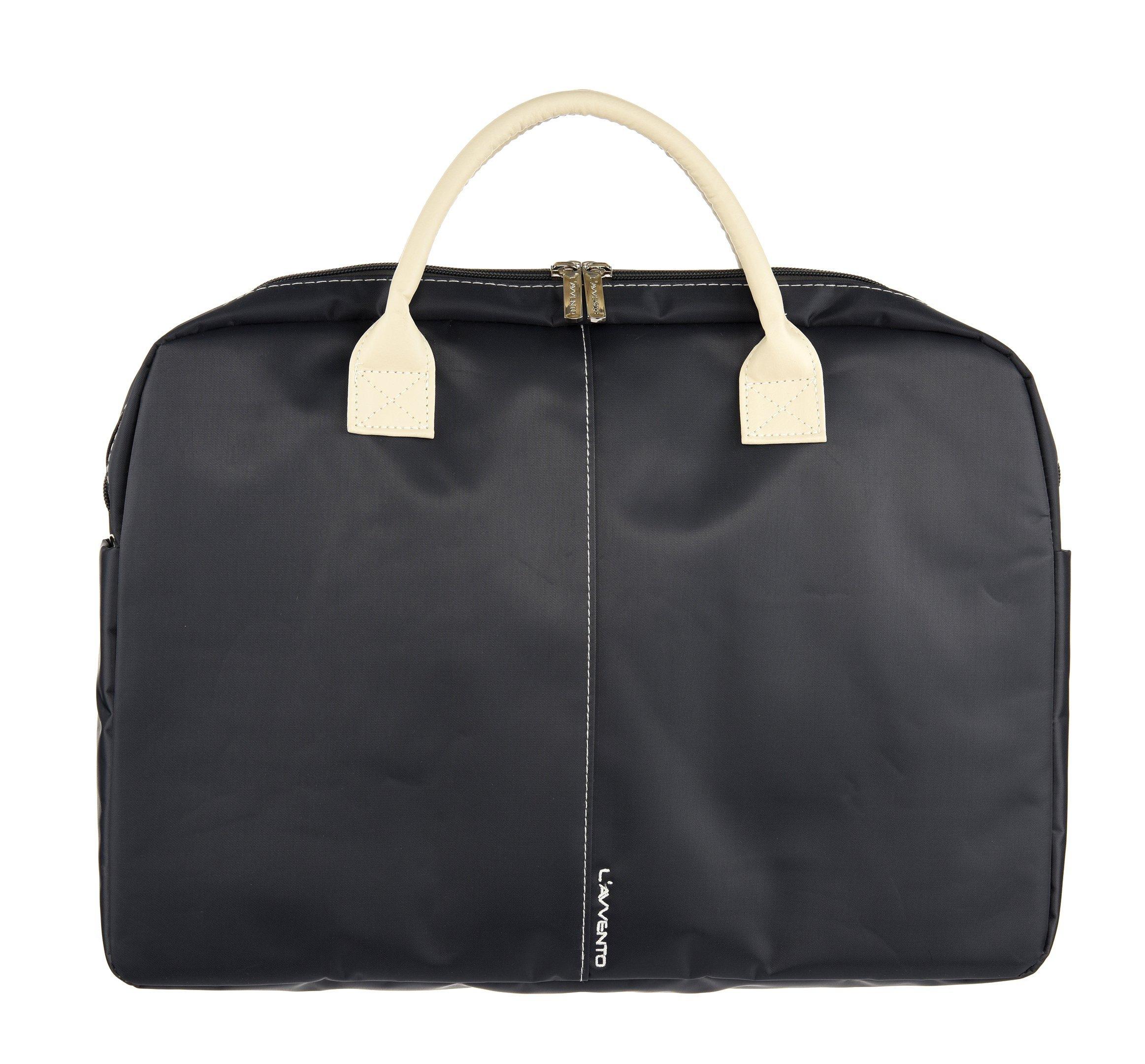 Buy LAVVENTO Female Nylon Bag fits up to 15.6 inch, Grey in Saudi Arabia