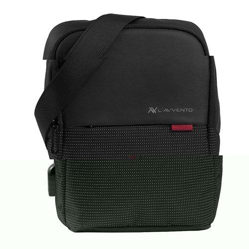 Buy Lavvento Cross Bag fit up to 10 inch Laptops and Tablets, Black in Saudi Arabia