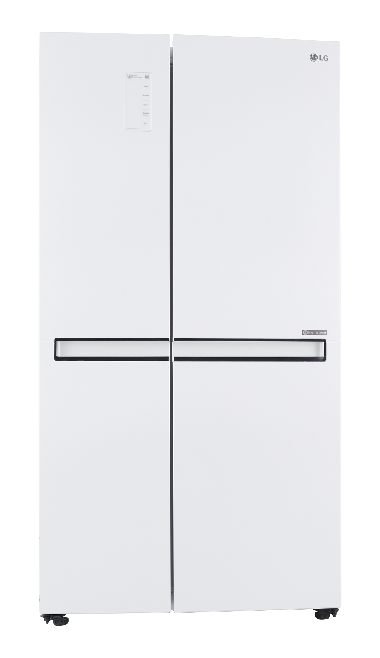 LG Side by Side Refrigerator, 22.1 Cu.ft, LINEAR Cooling, White