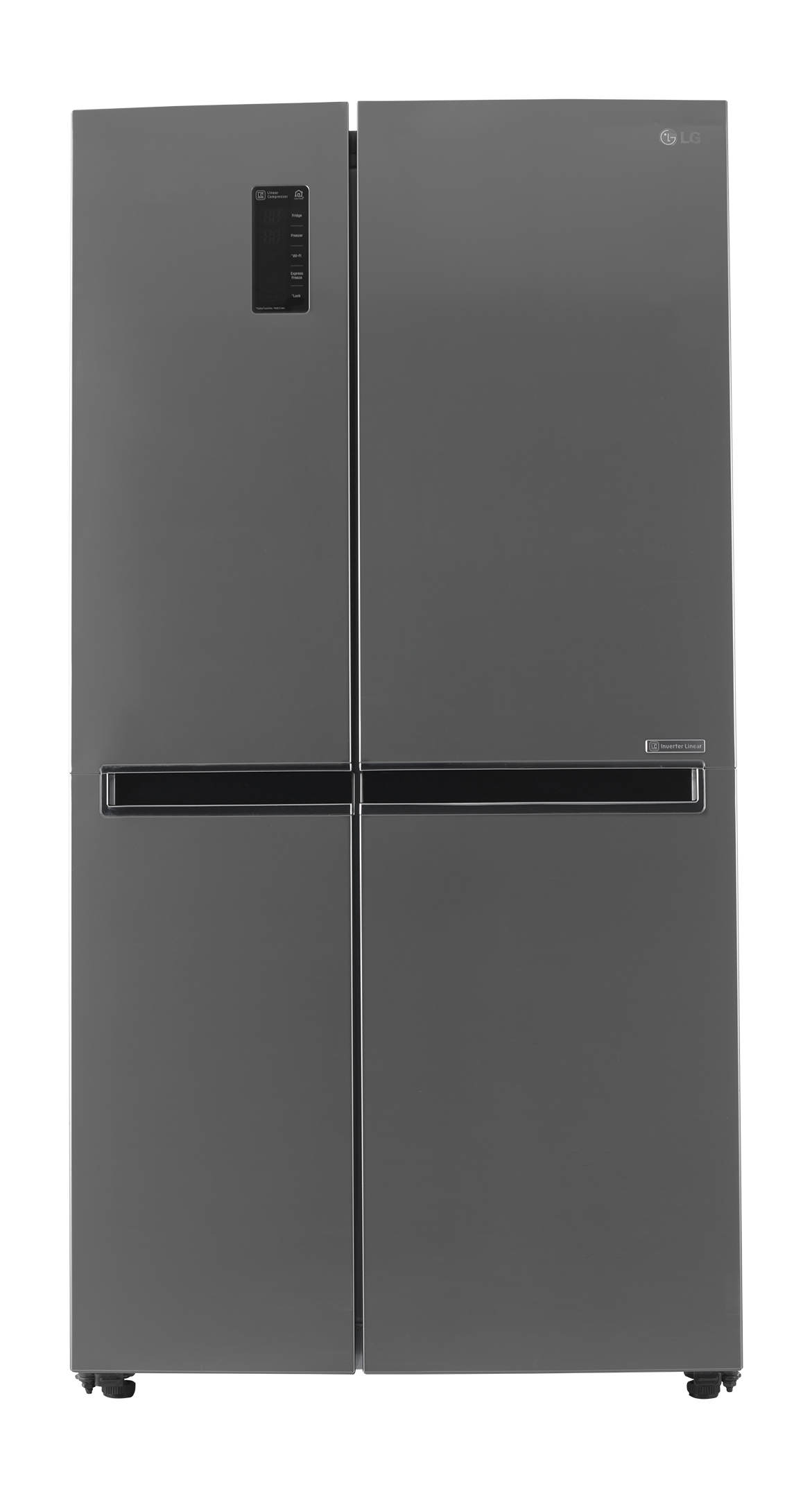 Lg Side By Side Refrigerator 22 1 Cu Ft Linear Cooling Sliver Extra Saudi
