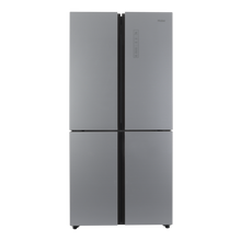 Buy Haier Side by Side 4 Door Refrigerator, 12.3Cu.ft, Freezer 5.5Cu.ft, Inverter, Silver in Saudi Arabia