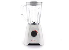 Moulinex Blender Blendforce, 600 W, 2 vitesses fonction Pulse, Capacité totale de 2 L, Système Smart Lock, Nettoyage facile, Refroidissement par air, 3 minutes de mixage en continu, Rouge, LM420510