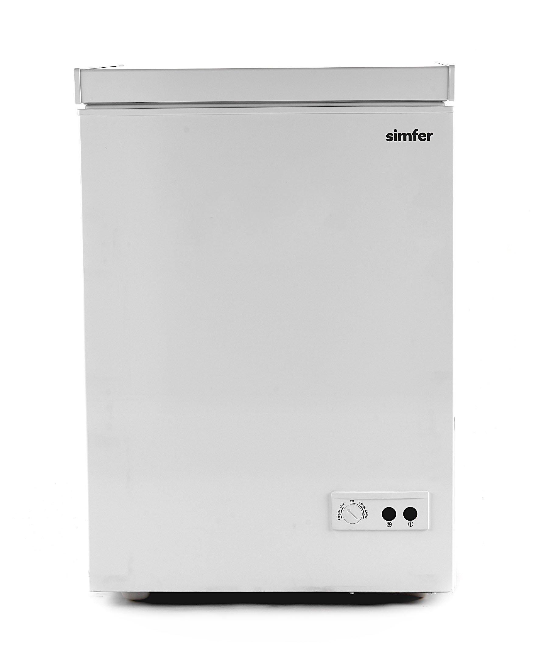 Simfer Chest Freezer 4 2 Cu Ft Dual Mode Fridge Feezer White Color Price In Saudi Arabia Extra Stores Saudi Arabia Kanbkam
