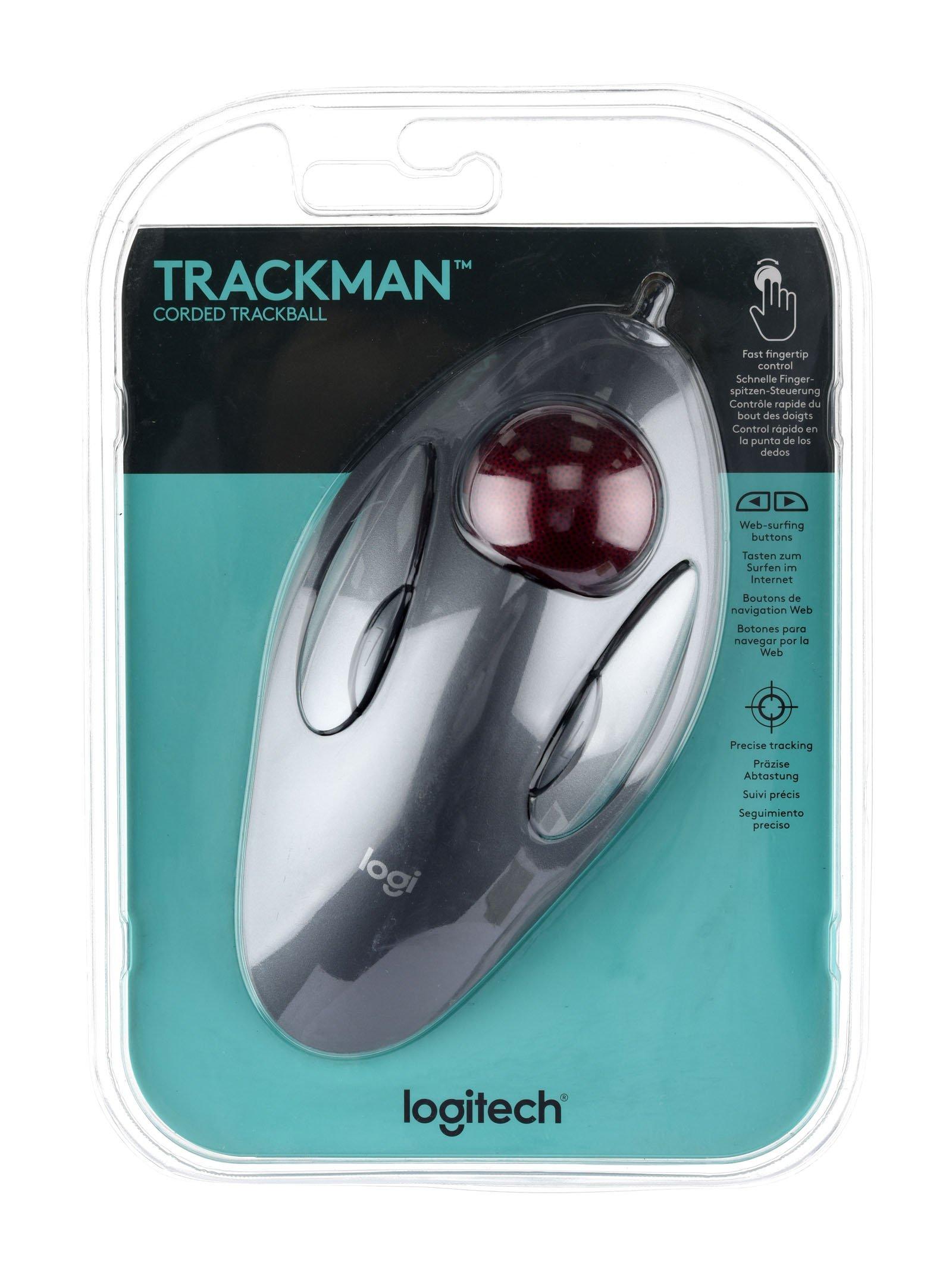  Logitech Trackman Marble Trackball – Wired USB