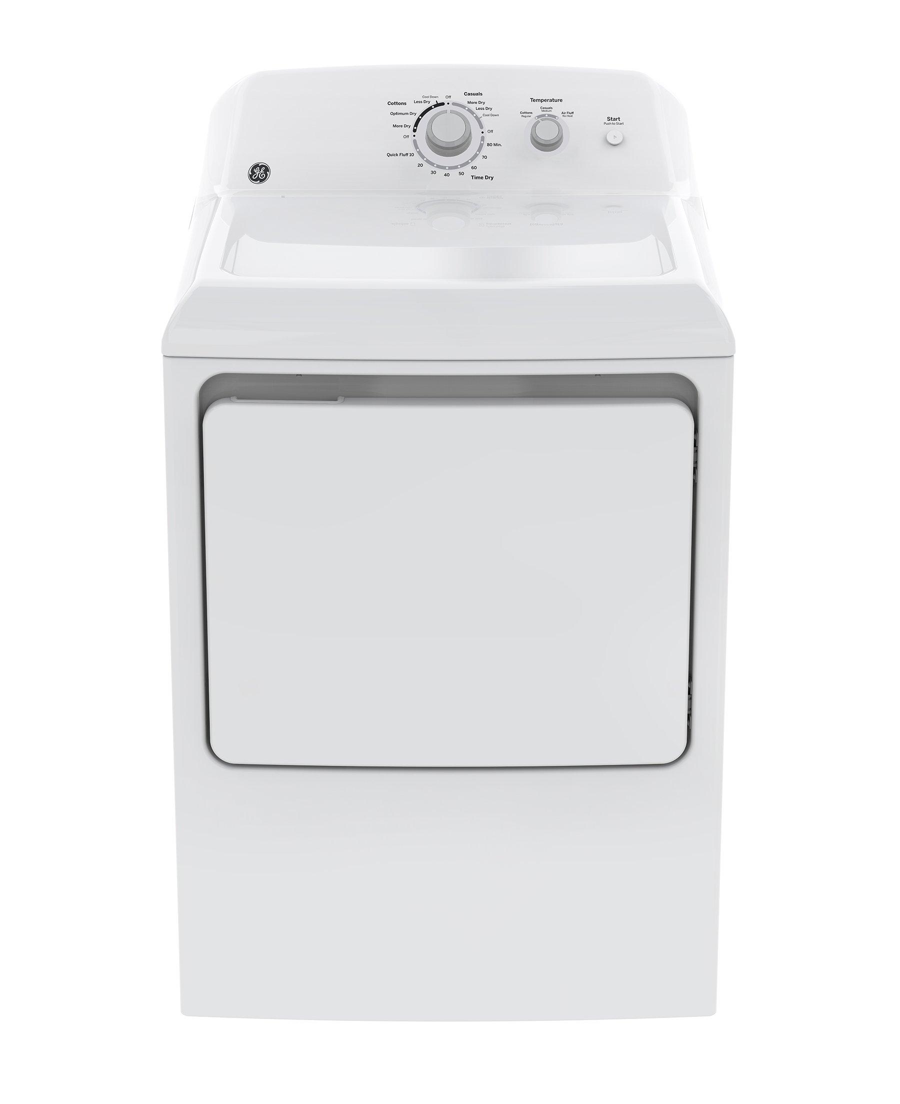 Buy GE Clothes Dryer, 6 kg, 2 Knob, 3 Dry Cycles, White Color, XL Metal Door in Saudi Arabia