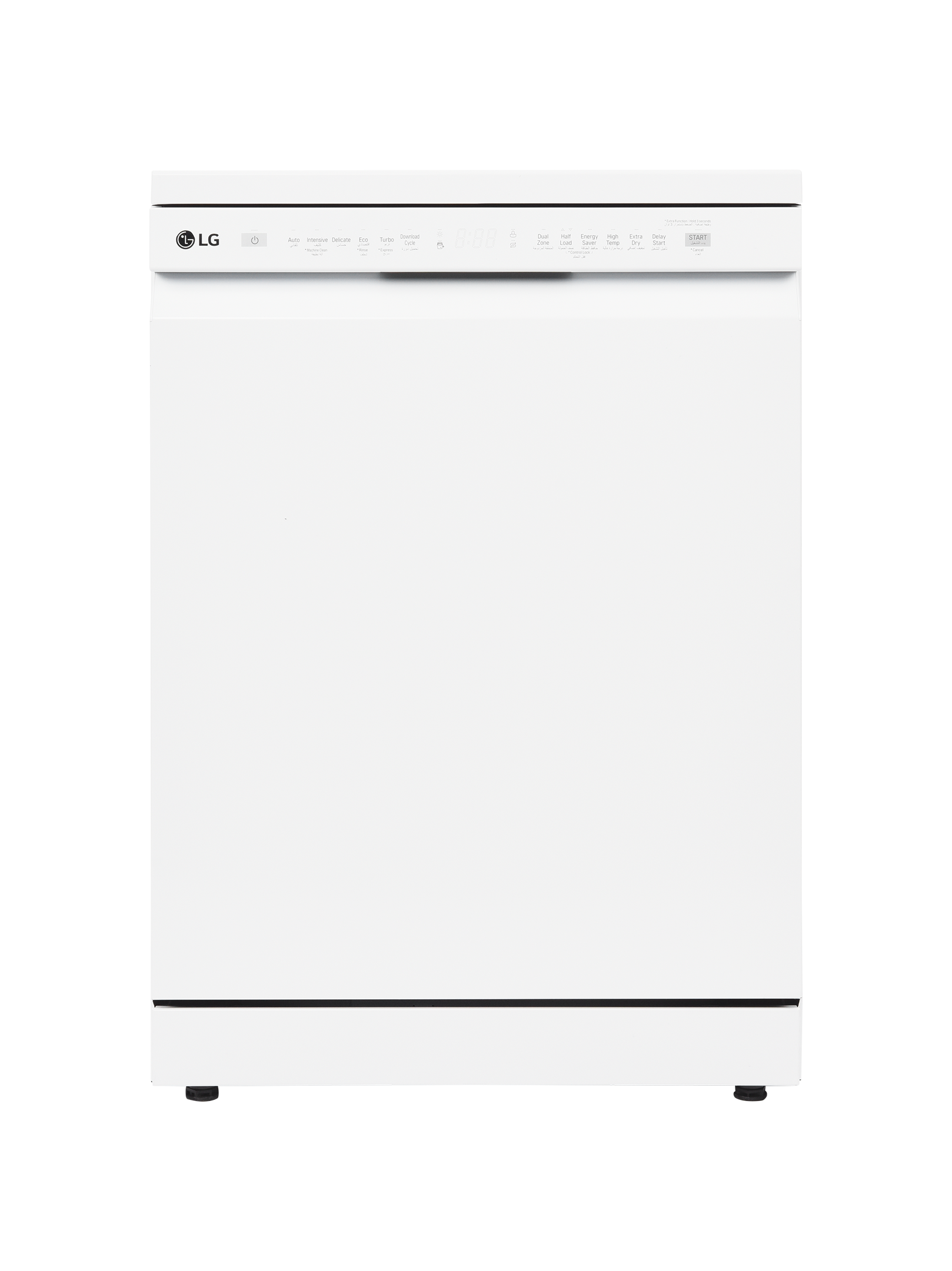 LG Dishwasher 14 Place Setting, 10 Programs,Steam, Wi-fi,White - eXtra Saudi
