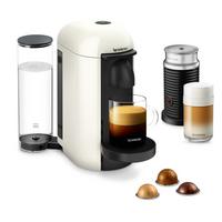Nespresso Vertuo Plus Coffee Machine, White, With Aerocino 3 Milk Frother