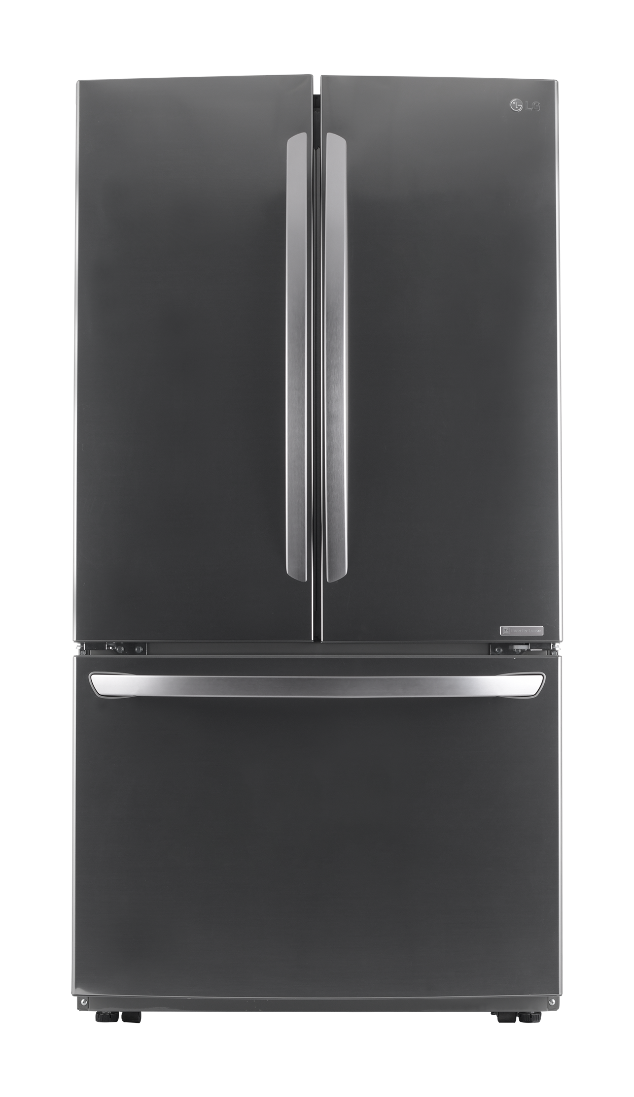 LG Refrigerator SxS 22.6 Cu.Ft. LED Lighting, Bar Handle, Linear Compressor,Silver