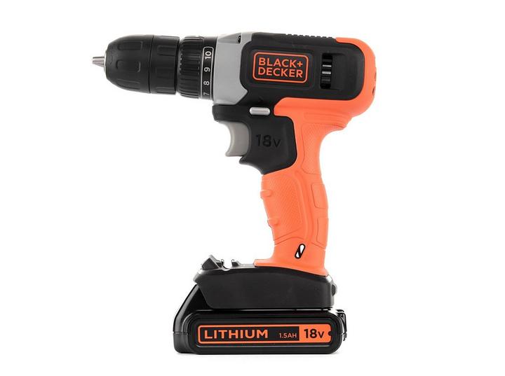 Black Decker Bcd001C1 Qw 18V Cordless Drill Driver 1 Speed eXtra