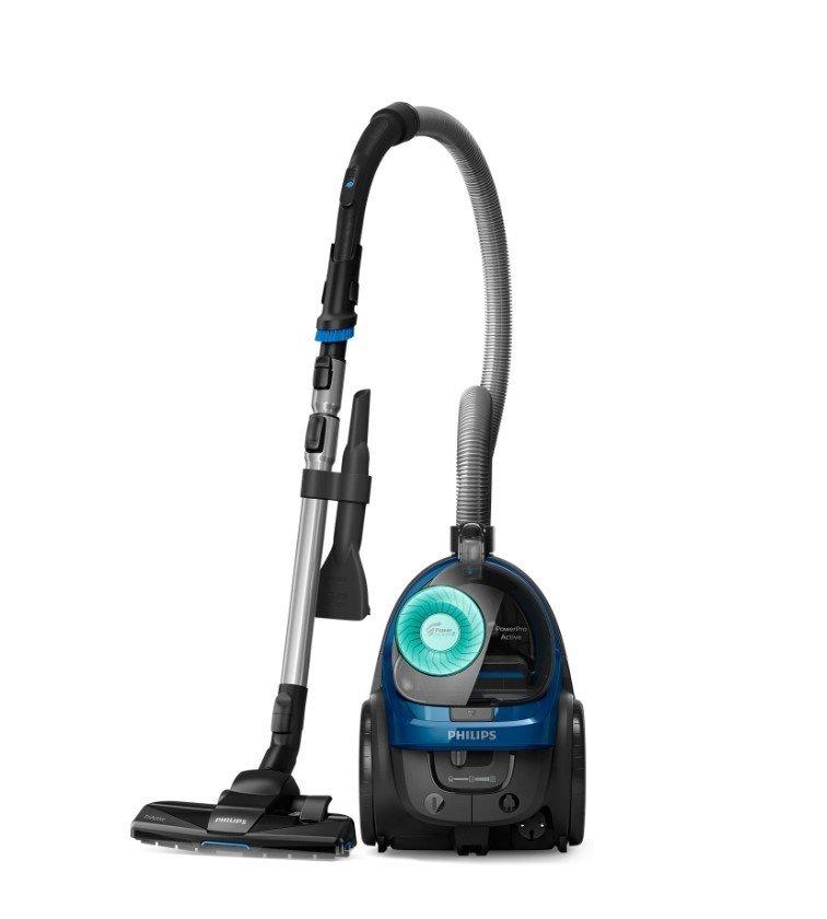 Philips PowerPro Active Bagless Vacuum Cleaner,2000W, Royal Blue - eXtra  Saudi