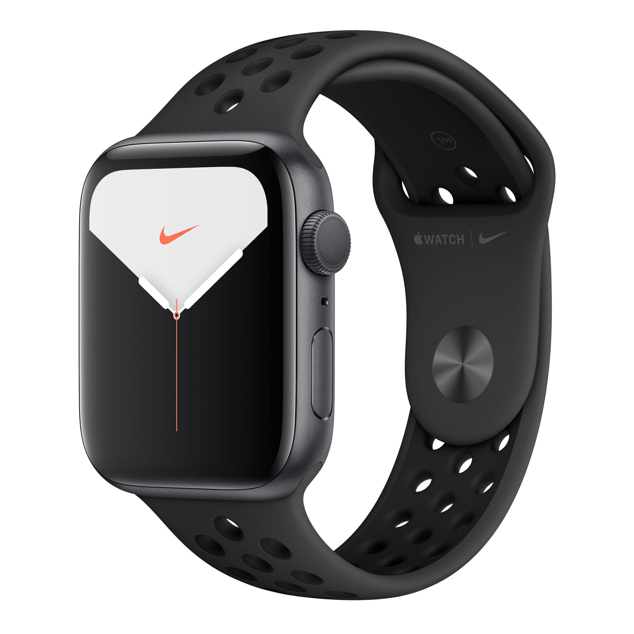 Buy Apple Watch Nike Series 5 GPS, 44mm Space Grey Aluminium Case with Anthracite/Black Nike Sport Band in Saudi Arabia