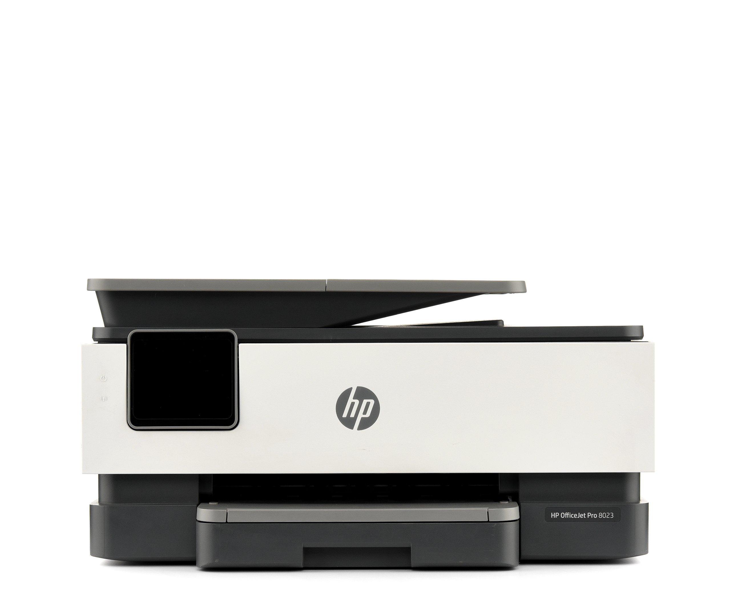 Buy HP OfficeJet Pro AIO Printer, Touchscreen, Print, Copy, Scan, Fax,White/Grey in Saudi Arabia