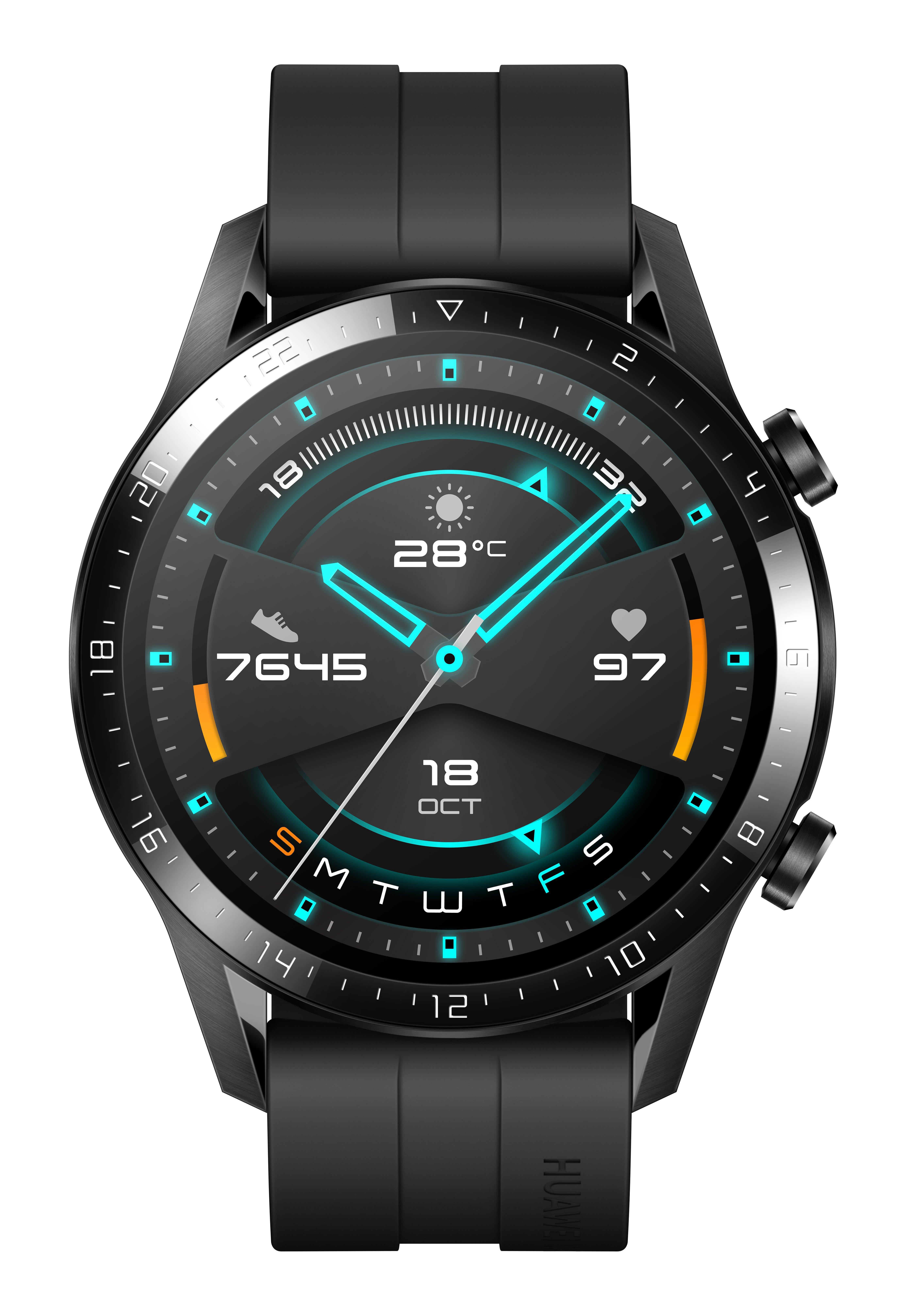 سعر Huawei Watch GT2, 46mm Stainless Steel, Silicone Strap, Black ÙÙ Ø§ÙØ³Ø¹ÙØ¯ÙØ© | Ø§ÙØ³ØªØ±Ø§ Ø³ØªÙØ±Ø²