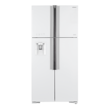 Buy Hitachi 4 Door Big French Standard Refrigerator 14Cu.ft, Freezer 5.1Cu.ft, White in Saudi Arabia