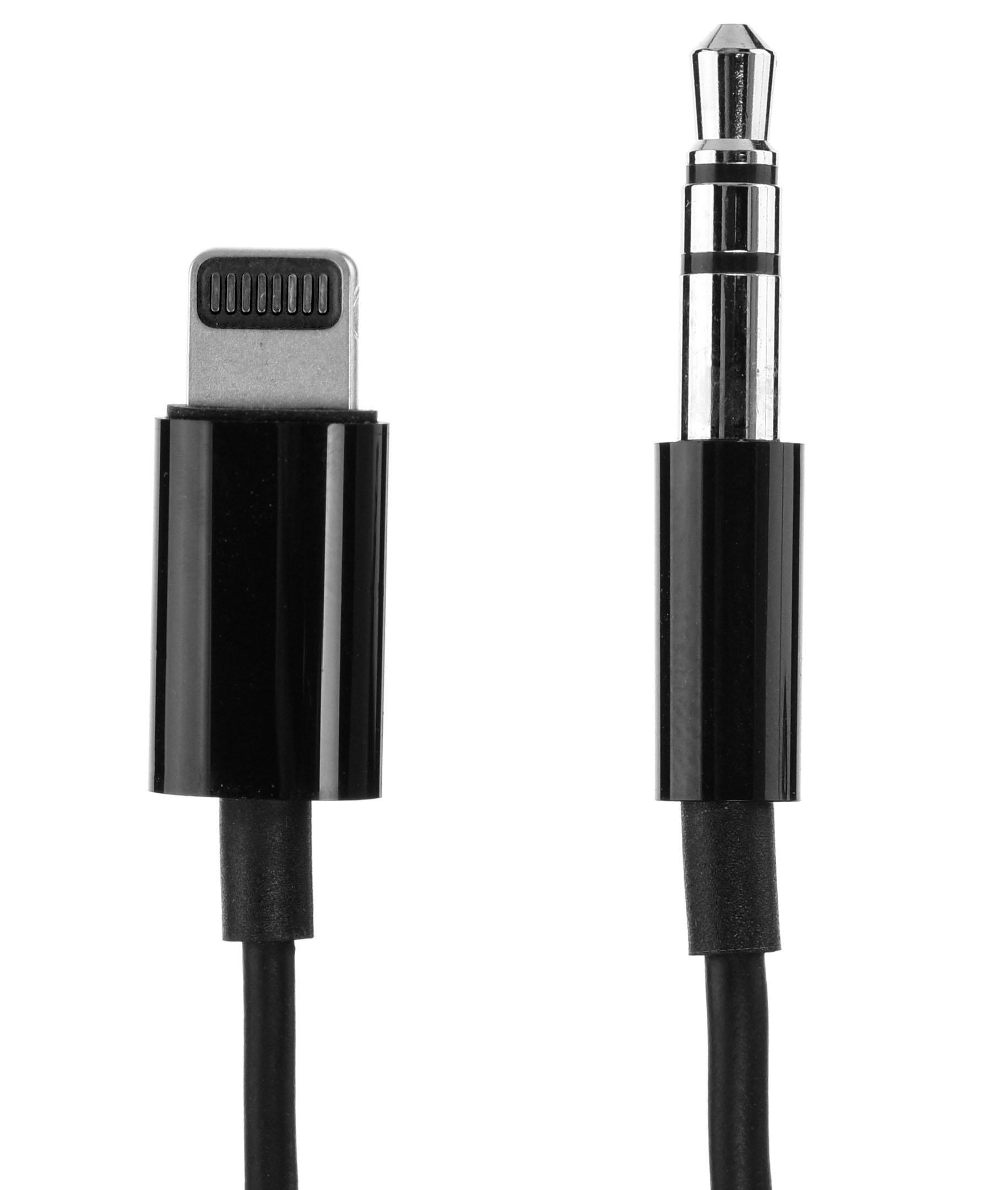 Apple 3.5MM Audio Jack Cable with Lightining Connector, Black eXtra Saudi