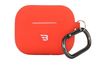 Baykron PT-P1RD Silicone Case Airpods Pro w/ Carabiner, Red