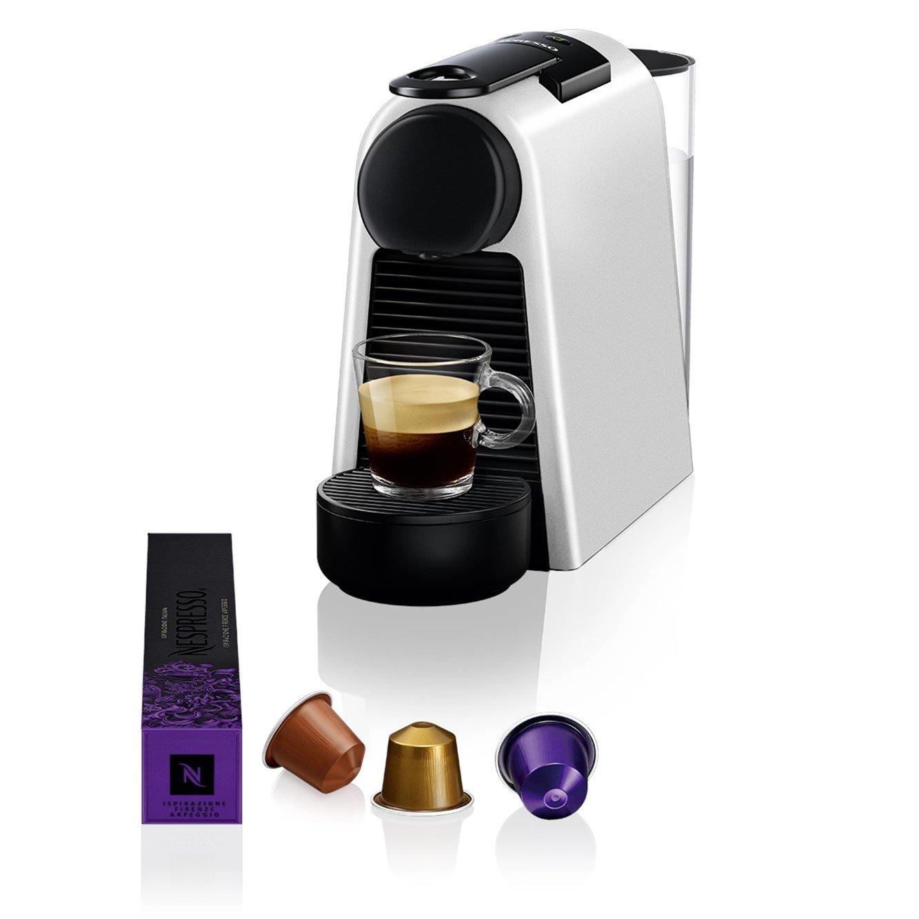 Buy Nespresso Essenza Mini D Espresso Coffee Machine, Silver in Saudi Arabia