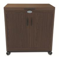 Vincenti 3 Bowl Food Warmer Trolley Steel 360W Dark Brown