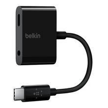 Buy Belkin, Rockstar 3.5Mm Audio + USB C Connector For Charge Adapter, Black in Saudi Arabia