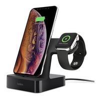 Belkin, Powerhouse, Charge Dock, For iPhones and Apple Watch, Black
