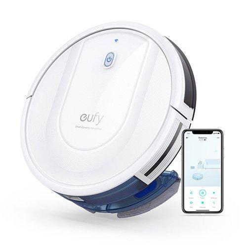 Buy Eufy G10 Robo Vacuum, 2000Pa Suction Power, 2in1 Hybrid, Gyro Navigation, White in Saudi Arabia