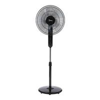 Midea 16" Electric Stand Fan With Remote 60W Black.