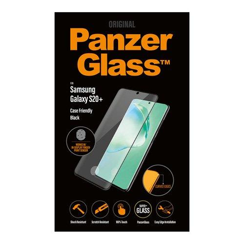 Buy PanzerGlass Samsung Galaxy S20 Plus- Finger Print,  Case Friendly Black-Clear in Saudi Arabia