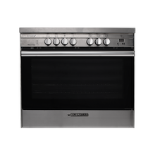 Buy Glem Gas Freestanding Cooker, 90X60, Ceramic Cooktop, Electric Oven, Stainless Steel in Saudi Arabia