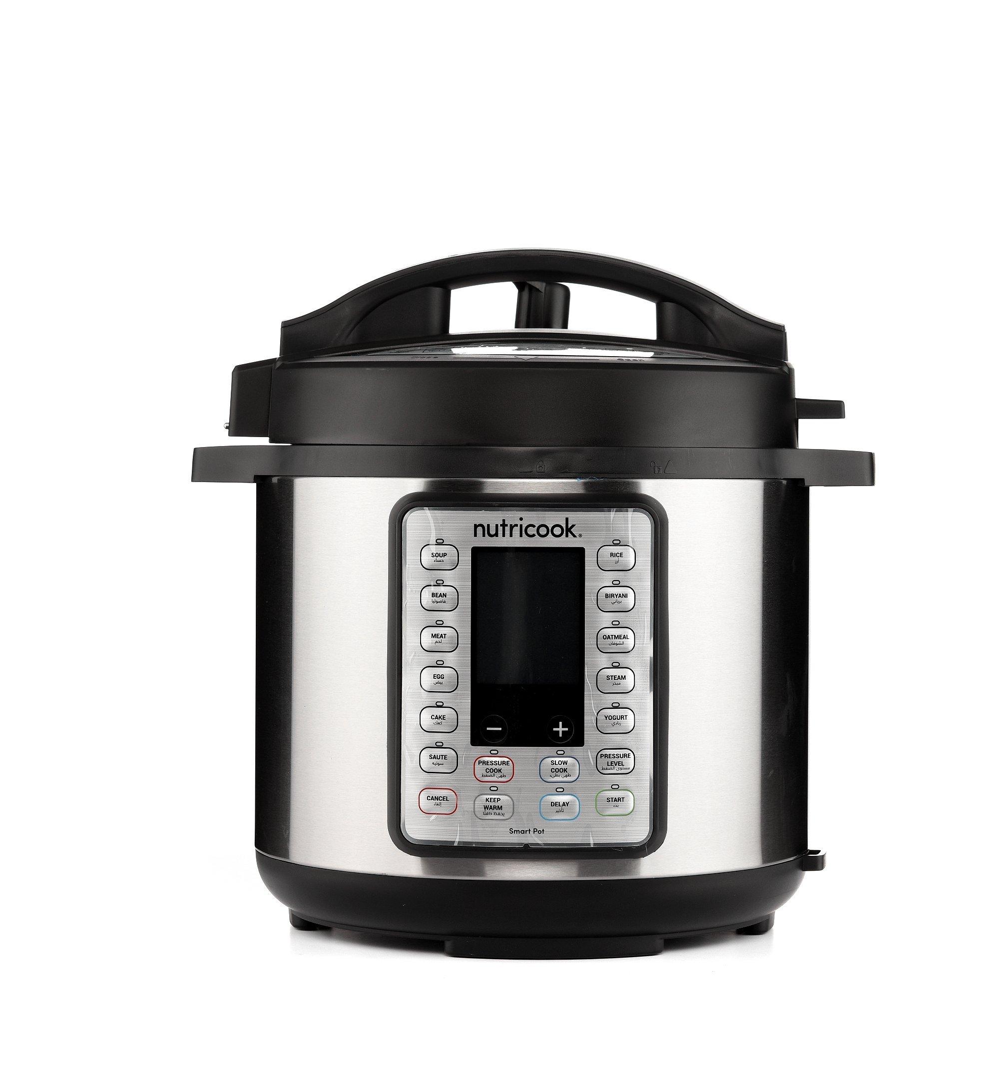 Nutricook Smart Pot Pressure Cooker Prime 6L, 1000W, Stainless Steel
