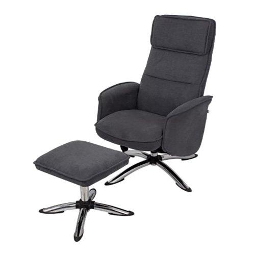 Recliner Chair, With Stool, Dark Grey price in Saudi Arabia | Extra