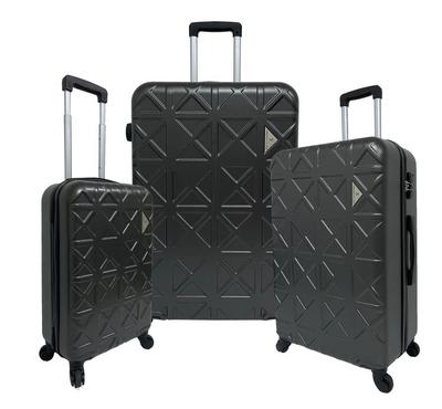 Buy Travel Plus, Triangle Set Of 3 Luggage Trolley Case 20/26/30, Dark Grey in Saudi Arabia