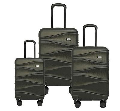 Buy Travel Plus, Wavy Set Of 3 Luggage Trolley Case 20/26/30, Dark Grey in Saudi Arabia